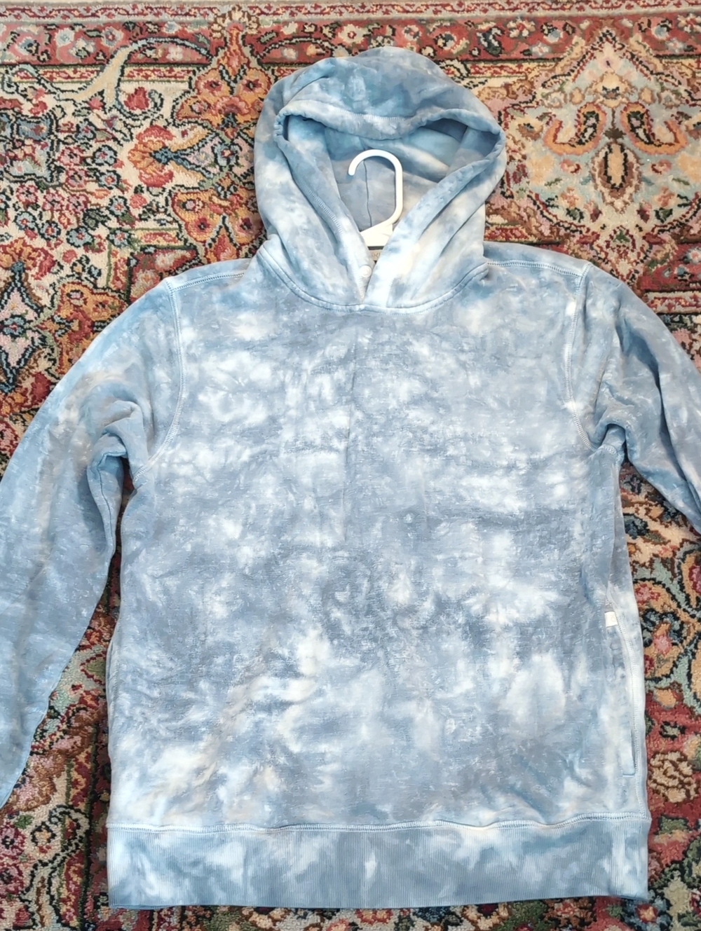 Outerknown Light Blue Tie-Dye Sur Hoodie